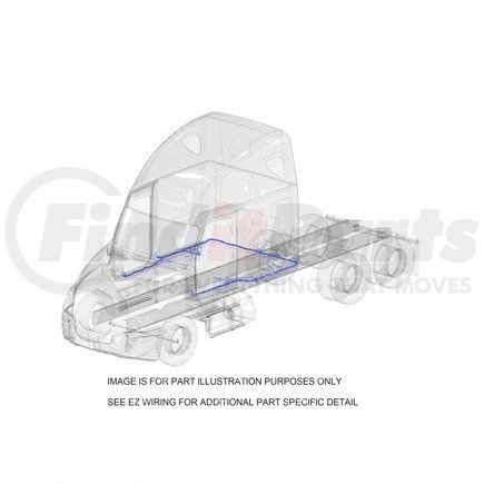 S70-00020-588 by FREIGHTLINER - Sleeper Wiring Harness - Floor, P4, 10/OBD16/GHG17