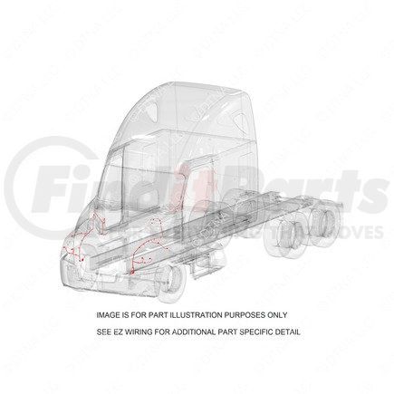 S76-00000-036 by FREIGHTLINER - Hood Wiring Harness - Right Side