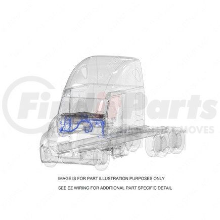 S67-00126-130 by FREIGHTLINER - Dashboard Wiring Harness - P4, 10/OBD16/GHG17