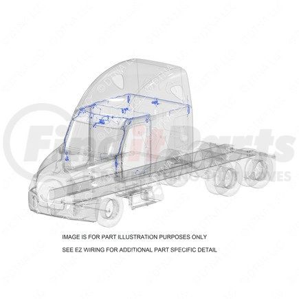 S69-00001-503 by FREIGHTLINER - Sleeper Wiring Harness - Overhead, P4, 10/ OBD 16/ GHG