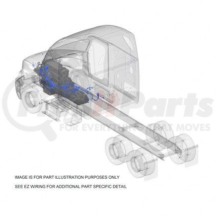 S80-00025-662 by FREIGHTLINER - Engine Control Wiring Harness - Engine Control System, P3, 10 / OBD16 / GHG17