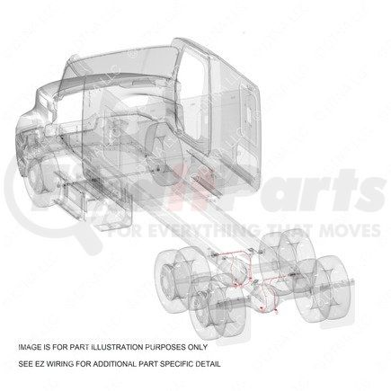 S88-00000-129 by FREIGHTLINER - Rear Axle Traction Control Wiring Harness - Rear Axle, P3, 13