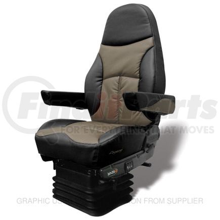 SET-188121MW1165 by FREIGHTLINER - Seat - Black/Gray