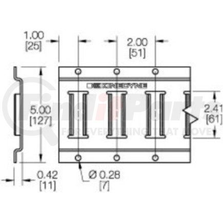 SHB-43002 by FREIGHTLINER - Emergency Door Hinge