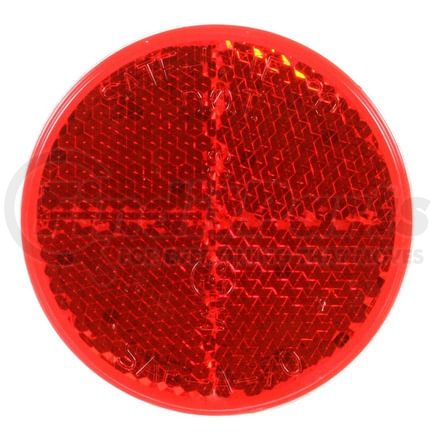 SIG-45 by FREIGHTLINER - Signal-Stat, Round, Red, Reflector, Adhesive