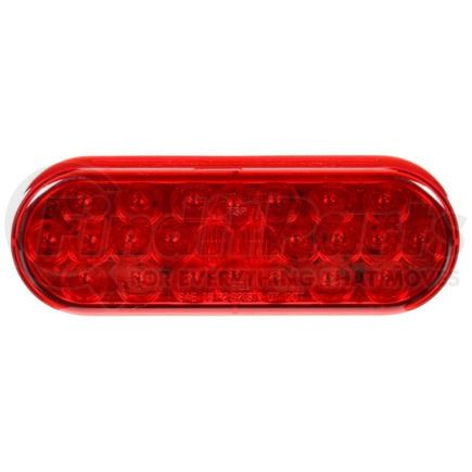 SIG-6050 by FREIGHTLINER - Brake / Tail / Turn Signal Light - Signal-Stat Series, LED, Oval, Red Lens