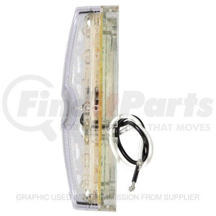 SIG-2661A by FREIGHTLINER - Marker Light - Signal-Stat Series, LED, Rectangular, Clear/Yellow Lens