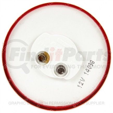 TL-10202R by FREIGHTLINER - Marker Light - 10 Series, Incandescent, Round, Red Lens