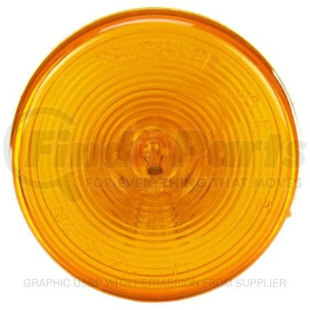 TL-10202Y by FREIGHTLINER - Marker Light - 10 Series, Incandescent, Round, Yellow Lens