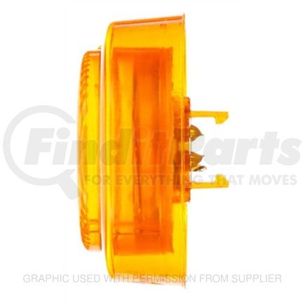 TL-10250Y by FREIGHTLINER - Marker Light - 10 Series, LED, Round, Yellow Lens