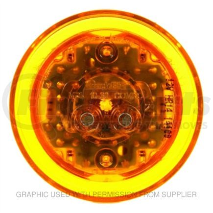 TL-10275Y by FREIGHTLINER - Marker Light - 10 Series, LED, Round, Yellow Lens