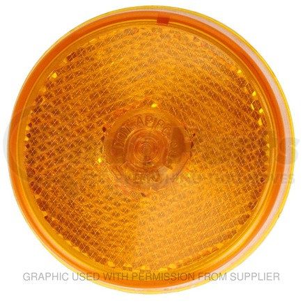 TL10525Y by FREIGHTLINER - Marker Light - 10 Series, Incandescent, Round, Yellow Lens