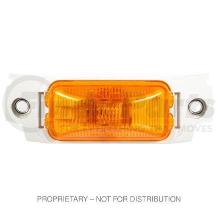 TL-15006Y by FREIGHTLINER - Marker Light - 15 Series, Incandescent, Rectangular, Yellow Lens