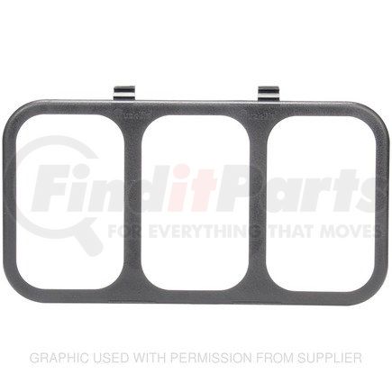 TL45333 by FREIGHTLINER - Latch Cover, 45 Series Lights, Rectangular, Black, Cover, Kit