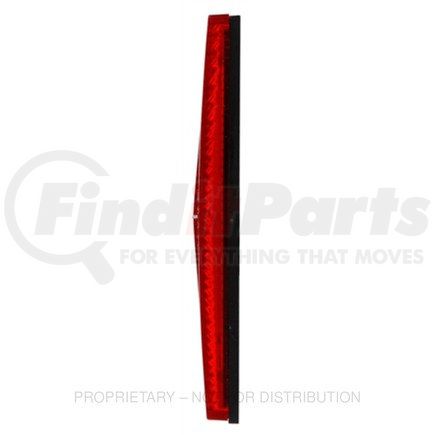 TL98035R by FREIGHTLINER - Rectangle, Red, Reflector, Black ABS 2 Screw,