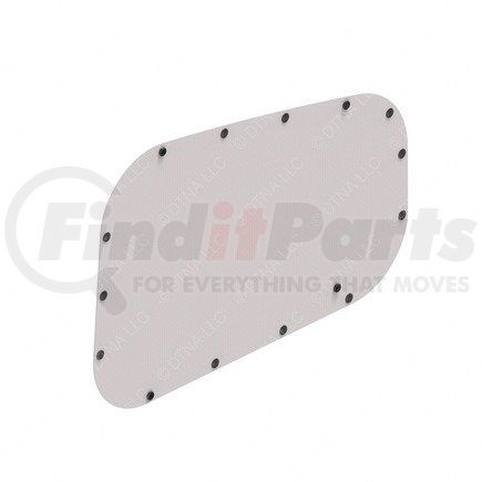 W18-00018-030 by FREIGHTLINER - Sleeper Window Curtain - Left Side, Fiber, Opal Gray, 674.9 mm x 458.8 mm