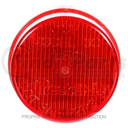 TL-30250R by FREIGHTLINER - Marker Light - 30 Series, LED, Round, Polycarbonate, Red Lens