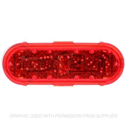 TL-60250R by FREIGHTLINER - Brake / Tail / Turn Signal Light - 60 Series, LED, Oval, Red Lens