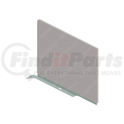 W18-00788-352 by FREIGHTLINER - Sleeper Side Panel Trim - Upholstery, Panel, Side, Slate, Opal Gray, Laminated Fiber Board, Left Hand