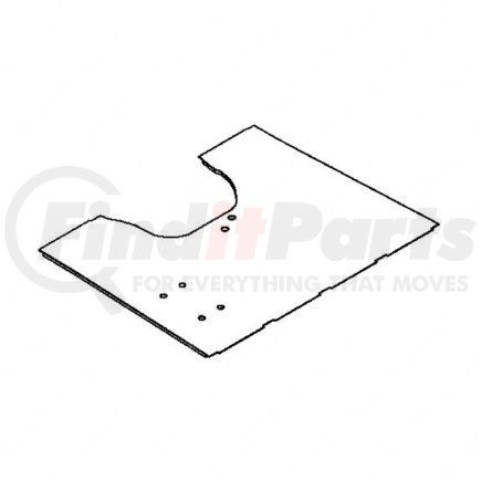 W18-00892-074 by FREIGHTLINER - Floor Cover - 116" BBC, Left Hand, Day Cab