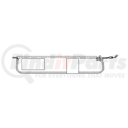 WWS54201M3433BE by FREIGHTLINER - Sun Visor - Left Side, Color