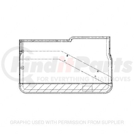 WWS53302M7054DA by FREIGHTLINER - Door Interior Trim Panel - Right Side