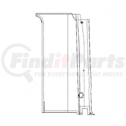 WWS54003M7092DA by FREIGHTLINER - Interior Upholstery Kit - Right Side, Fiber Board, Maroon