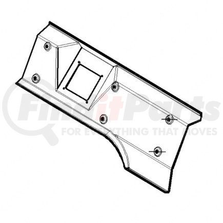 WWS54012G7278S by FREIGHTLINER - Overhead Storage Cantrail - Left Side, ABS, Gray