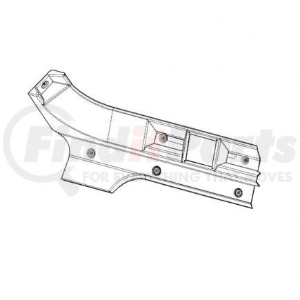 WWS54012G7303S by FREIGHTLINER - Overhead Storage Cantrail - Right Side, ABS, Gray