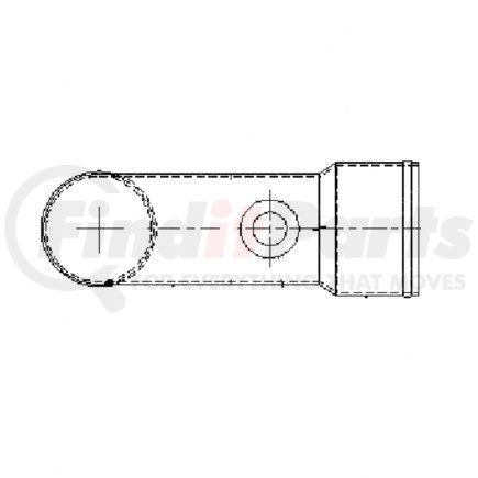 WWS204033598 by FREIGHTLINER - Engine Coolant Water Outlet Tube - Steel