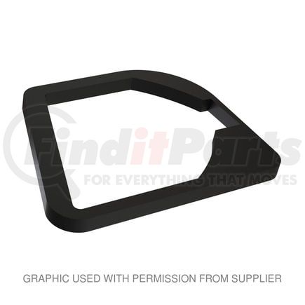 WWS70303429 by FREIGHTLINER - Turn Signal Light Mounting Gasket - Rubber, Black, 198.22 mm x 157.48 mm