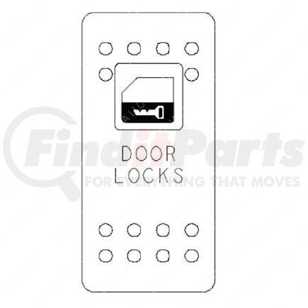 WWS78303501 by FREIGHTLINER - Rocker Switch - Actuator, Power Door Locks