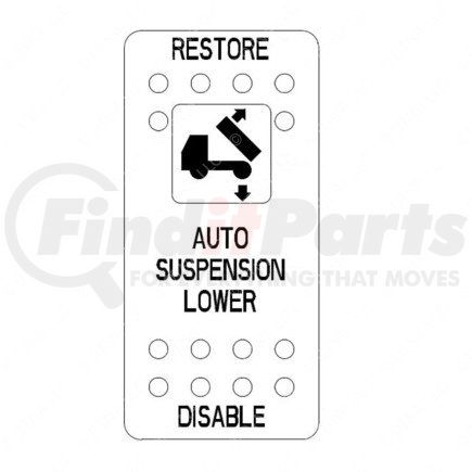 WWS78303597 by FREIGHTLINER - Rocker Switch - Actuator, Suspension, Dump