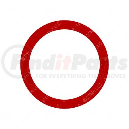 11-28959-000 by FREIGHTLINER - Wheel Bearing Nut - Nylon, Red, 2.6 mm THK