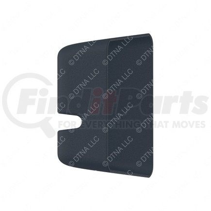 18-69136-000 by FREIGHTLINER - Sleeper Baggage Compartment Door Latch Cover - Left Side, Thermoplastic Olefin, Carbon, 141.5 mm x 61.2 mm