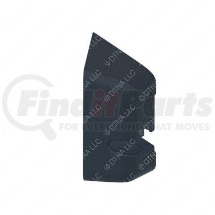 18-69136-001 by FREIGHTLINER - Sleeper Baggage Compartment Door Latch Cover - Right Side, Thermoplastic Olefin, Carbon, 141.5 mm x 61.2 mm