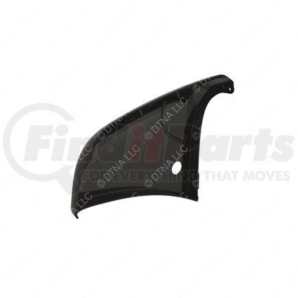 21-25762-013 by FREIGHTLINER - Bumper End Cap - Right Side, Thermoplastic Polyolefin, Gray