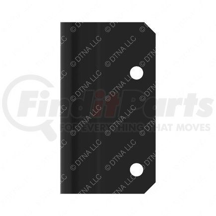 22-74360-001 by FREIGHTLINER - Frame Rail Step Support Bracket - Steel, Black, 9.7 mm THK