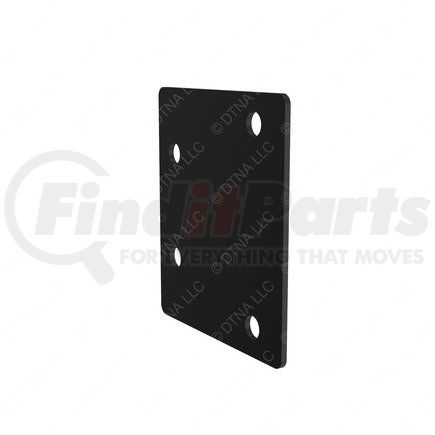 22-74430-000 by FREIGHTLINER - Cab Load Center Bracket - Right Side, Steel, Black, 125 mm x 109.98 mm, 3 mm THK