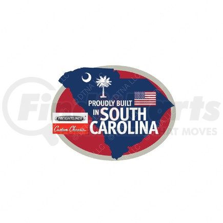 22-73850-000 by FREIGHTLINER - Multi-Purpose Decal - Vinyl, 101.6 mm x 76.2 mm, 0.07 mm THK