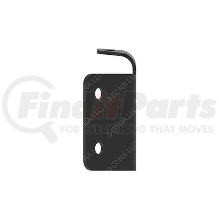 21-29016-002 by FREIGHTLINER - Bumper Cover Reinforcement - Left Side, Alloy Steel, Black, 3.22 mm THK