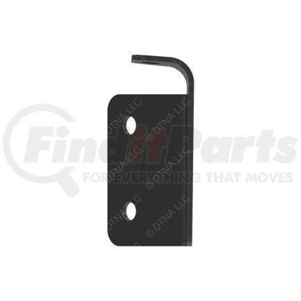 21-29016-003 by FREIGHTLINER - Bumper Cover Reinforcement - Right Side, Alloy Steel, Black, 3.22 mm THK
