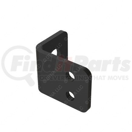 22-67421-000 by FREIGHTLINER - Frame Rail Step Support Bracket - Steel, Black, 0.13 in. THK