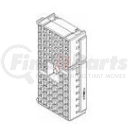23-13141-022 by FREIGHTLINER - Multi-Purpose Wiring Terminal - ECU/Device, Light Gray, Plug, 68 Cavity Count