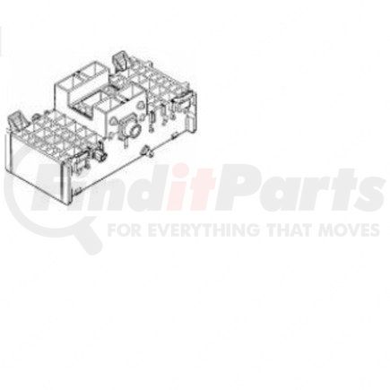 23-13141-024 by FREIGHTLINER - Multi-Purpose Wiring Terminal - Black, Plug, 68 Cavity Count