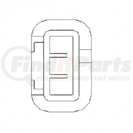 23-13141-302 by FREIGHTLINER - Connector Receptacle - Polyamide, Black