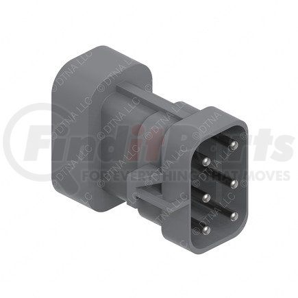 23-13142-804 by FREIGHTLINER - Multi-Purpose Wiring Terminal - Gray, 8 (7+1 blocked) Cavity Count