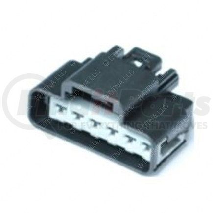 23-13144-608 by FREIGHTLINER - Multi-Purpose Wiring Terminal - Inline, Female, Black, Plug, 6 Cavity Count