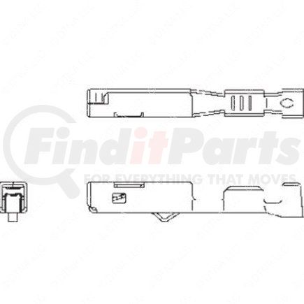 23-13211-221 by FREIGHTLINER - Multi-Purpose Wiring Terminal - Female, 18-16 ga.