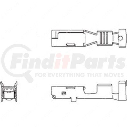 23-13211-261 by FREIGHTLINER - Multi-Purpose Wiring Terminal - Female, 18-16 ga.